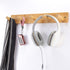 Wall Mounted Coat Rack - 5-Pegs Bamboo Entryway Hat Rack for Hanging Coats, Jackets, Bathroom Kitchen Towel Rack
