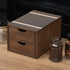 Drawer Organizer Coffee Pod Holder, Kitchen Cutlery Storage Accessories, K-Cup Drawers with Detachable Wooden Partition