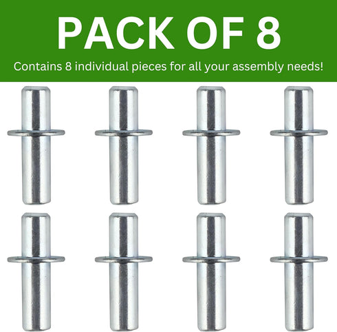 Spare Hardware Parts HEMNES Bookshelf Cabinet Wardrobe Table Pins (Replacement for IKEA Part #104171) (Pack of 8)