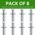 Spare Hardware Parts HEMNES Bookshelf Cabinet Wardrobe Table Pins (Replacement for IKEA Part #104171) (Pack of 8)