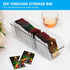 Tea Bag Organizer, Clear Plastic Storage Bin for Tea, Sugar, Coffee, Condiment, and Spice Bags for Countertop