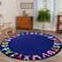 Mishareal Round Kids Play Rug, ABC Rugs for Kids, Toddlers and Baby, Nursery Area Rug Soft Crawling Play Mat, Non Slip