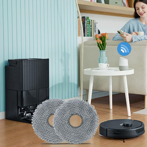 Vacuum Mop Pads for Roborock Q Revo/Q Revo MaxV Robot Vacuum, 4 Pack