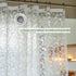 Shower Curtain Liner 75 inches Long, EVA Waterproof Heavy Duty Bathroom Shower Liner with 3 Strong Magnets and 12 Rust