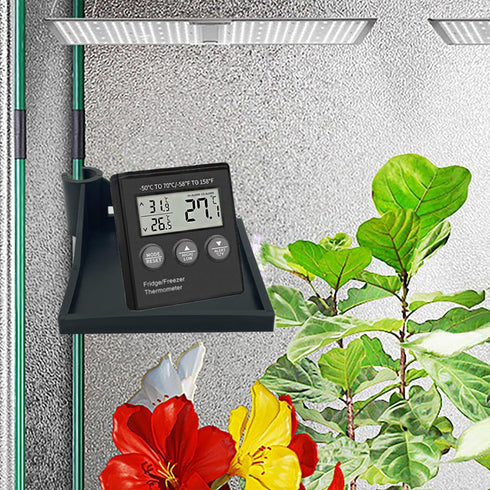 Generic 4 Shelf,16 mm (Black/4PCS) PCS Grow Tent Corner Grow Tent Accessories,White Grow Tent Shelves for Place The