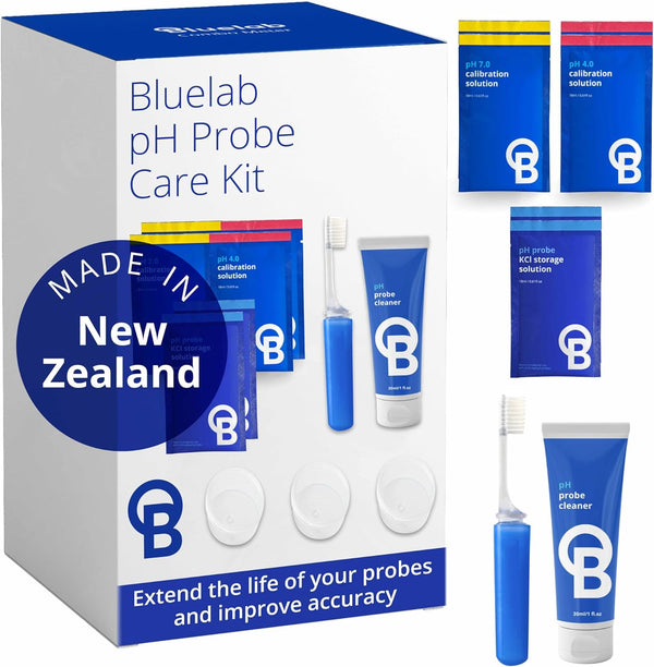 Bluelab CAREKITPH pH Probe Care Kit with Calibration Solution, Storage Solution, and