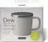 FORLIFE Dew Brew-In-Mug - Glossy Finish with Basket Infuser & Stainless Lid, 11 oz. (Lime)
