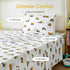 3-Piece Set Twin Size Bed Sheet by Coukouchyi, Soft & Breathable Kids Fitted & Flat Sheet for Boys with Deep Pocket