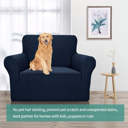 YEMYHOM Couch Cover Latest Jacquard Design High Stretch Sofa Chair Covers for Living Room, Pet Dog Cat Proof Armchair