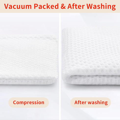 Homaxy 100% Cotton Waffle Weave Kitchen Dish Towels - Ultra Soft Absorbent Quick Drying Cleaning Towel, 4-Pack