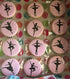 Designer Stencils Ballerina Cookie Stencil Set, Beige/Semi-Transparent, fits 3 inch circle