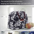 BALORAY Lunch Bag for Women Men, Insulated Lunch Box for Work, Picnic or Travel (White Flower)