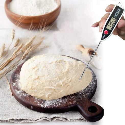 Meat Food Thermometer, Digital Instant Read Cooking Kitchen BBQ Grill Thermometer for Liquids, Pork, Baking