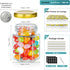 40 Pack 3 Oz Ritayedet Small Glass Honey Jars with Lids for Wedding Favor, Baby Showers, Airtight Glass Canning Jars