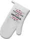TooLoud Printed Fabric Oven Mitt - My Mother Comes Out White