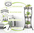 3 33 Inch KMOTASUO Tier Tall Metal Plant Stand, Plant Stands Indoor Outdoor, Rustproof Iron Flower Pot Holder Display