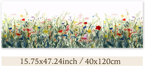 Autumn Floral Window Decals, Transparent Stained Window Sticker, Non Adhesive Double-Sided Glass Door Covering
