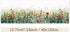 Autumn Floral Window Decals, Transparent Stained Window Sticker, Non Adhesive Double-Sided Glass Door Covering