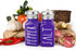 Purple Salt and Pepper Shakers Set by Brighter Barns, Modern Farmhouse Kitchen Decor with Glass Shakers & Lids