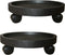 WanderingDonkey 2 Pack of 9.8 Inch Heavy Duty Plant Caddy with Wheels,Rolling Plant
