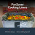 PanSaver Cooking Liners - Disposable Electric Roasting Pan Liners for Instant Cleanup, Foil, 2 Count