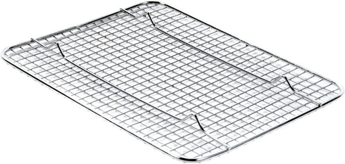 Update International Heavy-Duty 1/4 Size Cooling Rack, Commercial Grade, Oven-Safe, Chrome, Set of 2