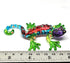 ZOOCRAFT Glass Blue Gecko Figurine, Miniature Hand Blown Lampwork Lizard Statue Gift Decor, 2.0 x 3.6 x 0.7