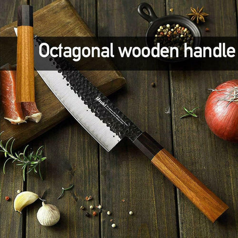 1PC Japanese-style Kitchen Knife Handle, Octagonal Handles Safflower Knives Material