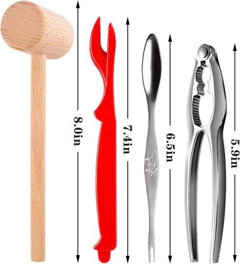2 2 2 2 Crab Crackers and Tools - Crab Leg Crackers and Tools Including Lobster Crab Crackers Lobster Shell Forks