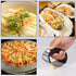 Rngeo 2 Pack 2 2 2 Garlic Press Rocker, Stainless Steel Garlic Mincer with Peelers, Scrapers and Brushes | Garlic