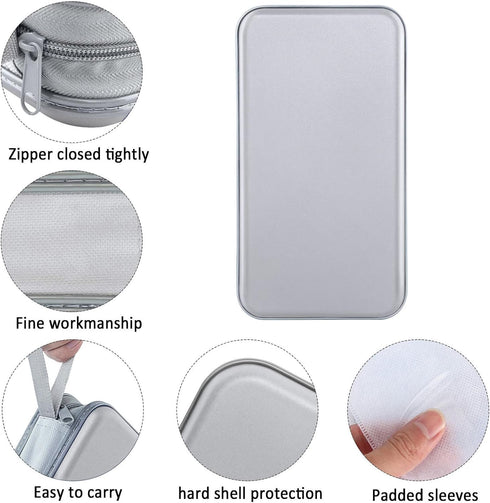 CD Case holder, 80 Capacity CD/DVD Case Holders Wallet Hard Plastic CD DVD Disc Cases Storage Binder for Car Home Office Travel (Grey) by Siveit