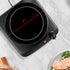 OVENTE 1000W Countertop Infrared Single Burner, 7” Ceramic Glass Cooktop with 5 Level Temperature Setting, Black