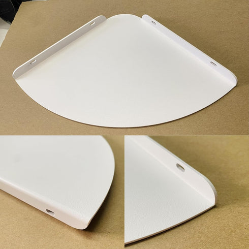 7 inch Small Wall Mounted Floating Corner Shelves Metal Shelf Corner Shelf for Wall Storage, for Speaker, Cable Box