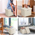 17 13 13 inch Tamfile Small Ottoman with Storage, x x Fireproof Safe Folding Ottoman with Lock for Important Documents