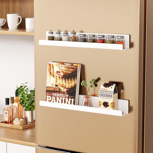 Carmanon Magnetic Book Shelf for Whiteboard, Reusable Acrylic Book Display Shelf with Strong Adsorption Capacity
