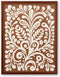 iHery Natural OAK Walnut Color Wood Abstract Mexican Framed Wall Art, 12x16in