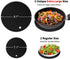 Silicone Trivet Mats, Walfos Heat Resistant Pot Holders Set, 4pcs in 7 Inch & 9 Inch for Hot Pots & Dishes (Black)