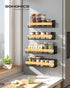 4 Pack, 2 2 UKCS062BH01 SONGMICS Magnetic Spice Rack for Refrigerator, Large and Small Kitchen Magnetic Shelves