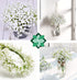 10Pcs 30 Bunches White Babys Breath Artificial Flowers - Real Touch Fake Gypsophila for Wedding Decor