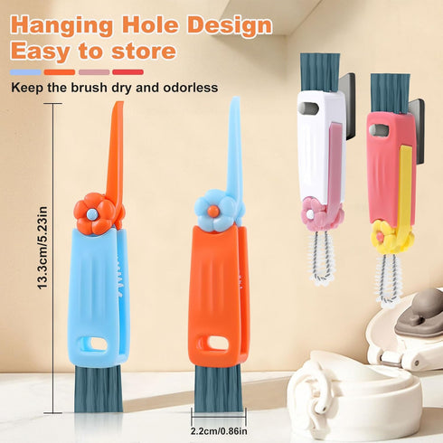 vvuvnem 3 1 Set, 4 in Cup Lid Cleaning Brush, Gap Cleaner Brushs - Home Kitchen Multifunctional Bottle Cleaning Brush
