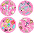 Rainmae 6Pcs Cute Baby Silicone Fondant Cake Mold, Baby Birthday Party Kitchen Baking Moulds for Cake Decorating