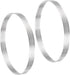 uxcell 2pcs Stainless Steel Cake Rings for Baking, Perforated Mousse Ring, 7.8" Diameter