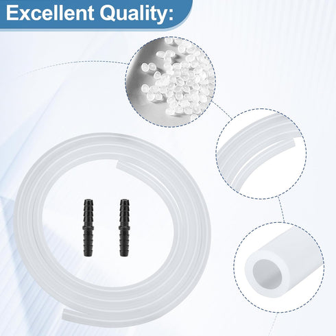Drain Hose Extension for Nugget & Opal Ice Maker, Fits 1/4'' ID Draining Hoses, Ice Maker Parts