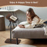 360 Side Table Sofa Tv Tray Height Adjustable C Shaped End Table Swivel Overbed Living Room Couch Table, Walnut