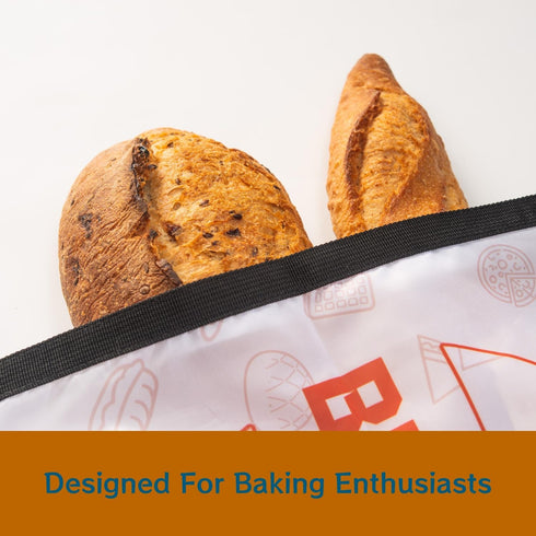 CEvolvulus 2 Pack Reusable Bread Bags for Homemade BreadSourdough Baking SuppliesFreezer Bread Storage Bag, Zipper