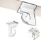 STORE FIXTURES DIRECT Extra Heavy Duty White Aluminum Drop Ceiling Hooks, 10 Pack