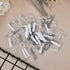 20 Pack Clear Frameless Mirror Holder Clips, 3-4mm Plastic Glass Retainer Clips with Screw and Anchors for Wall