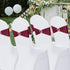 Pack 30 Howhic of Spandex Chair Sashes Bows Stretch Chair Cover Band with Buckle Slider Universal Elastic Chair Ties