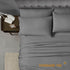 Home Collection Micro Caress Luxurious Sheet Set - 90GSM 4-Piece Full Size - Gray Color
