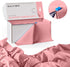Exquisite Party Solids 54 Inch X 100 Feet Pink Plastic Table Cover Roll, Cut-to-Size Box with Convenient Slide Cutter